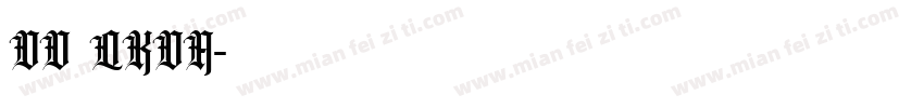 DD QKDA字体转换